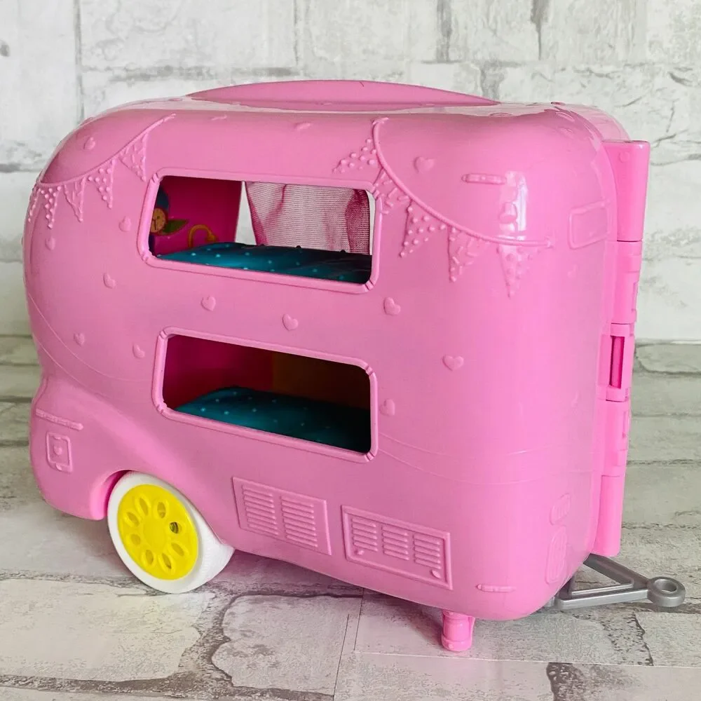 Barbie Club Chelsea RV Camper Playset Mattel 2018 Pink Camper (Only)